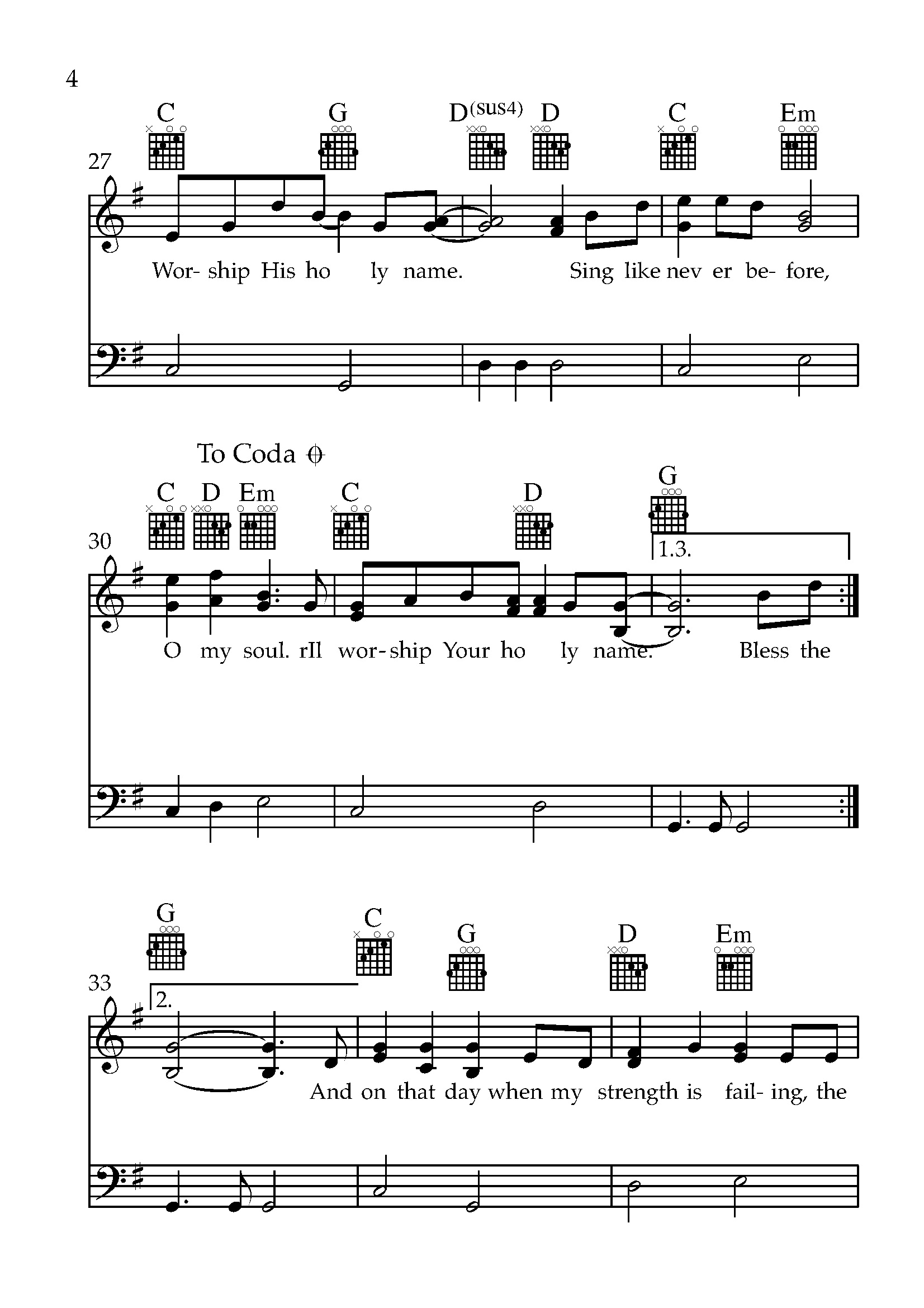 10000 Reasons Piano Sheet Music PDF