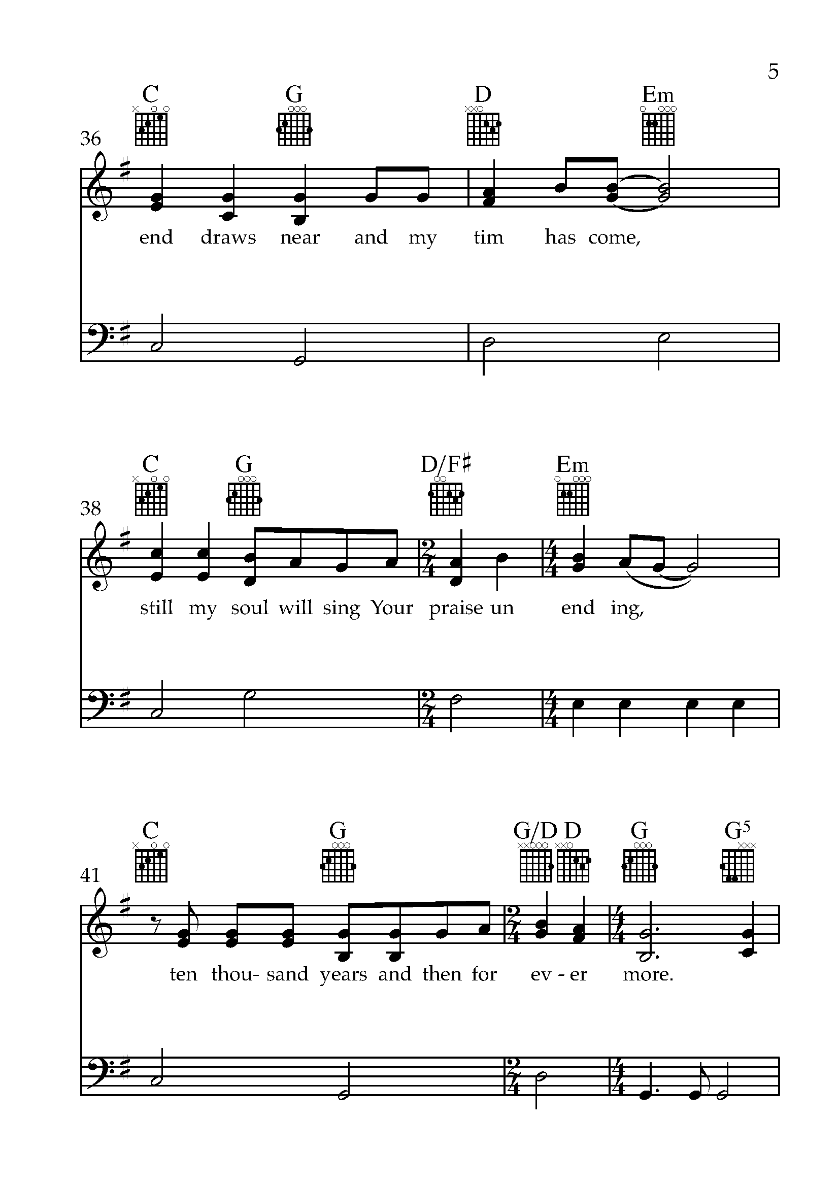 10000 Reasons Piano Sheet Music PDF