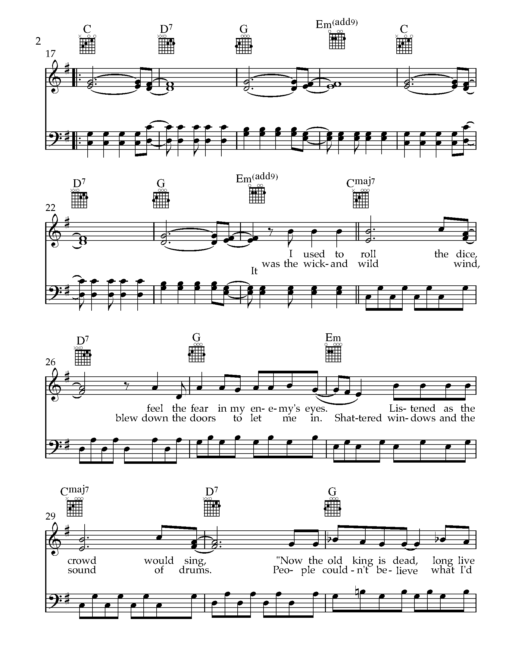Viva La Vida_PianoPDF_Page_2 Viva La Vida Piano Sheet Music PDF