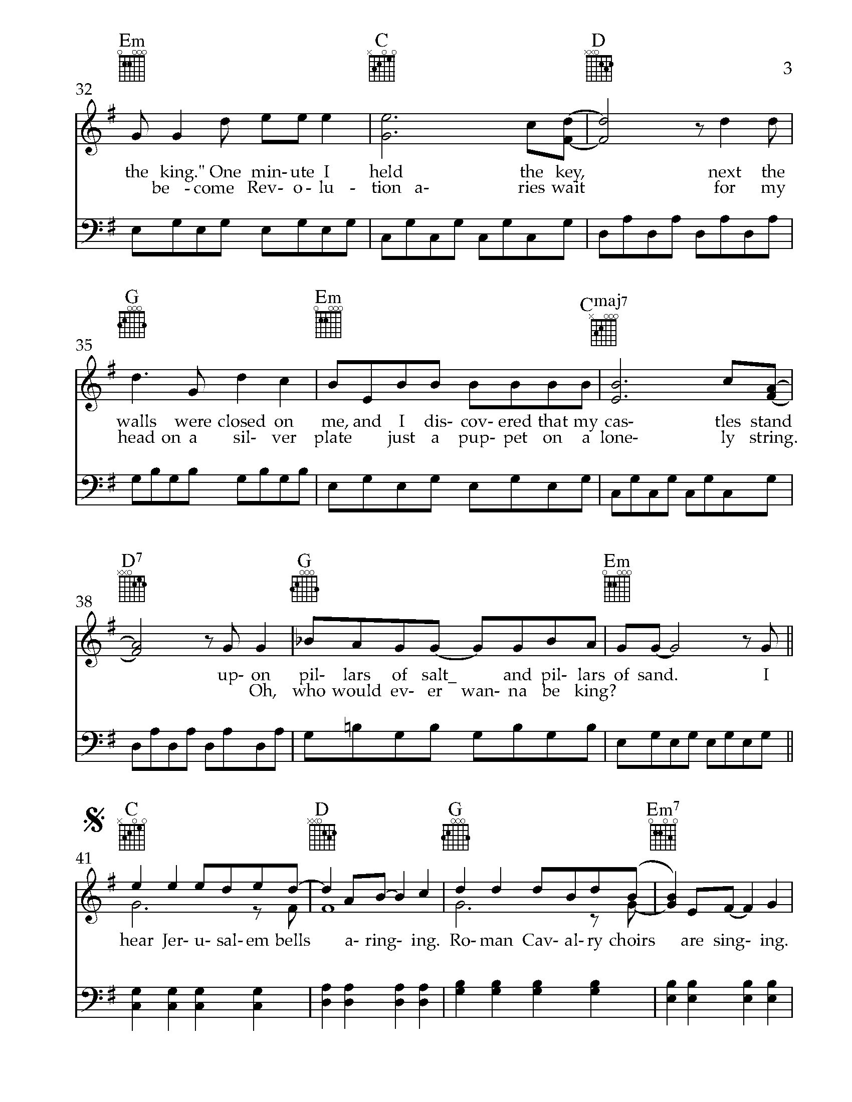 Viva La Vida_PianoPDF_Page_3 Viva La Vida Piano Sheet Music PDF