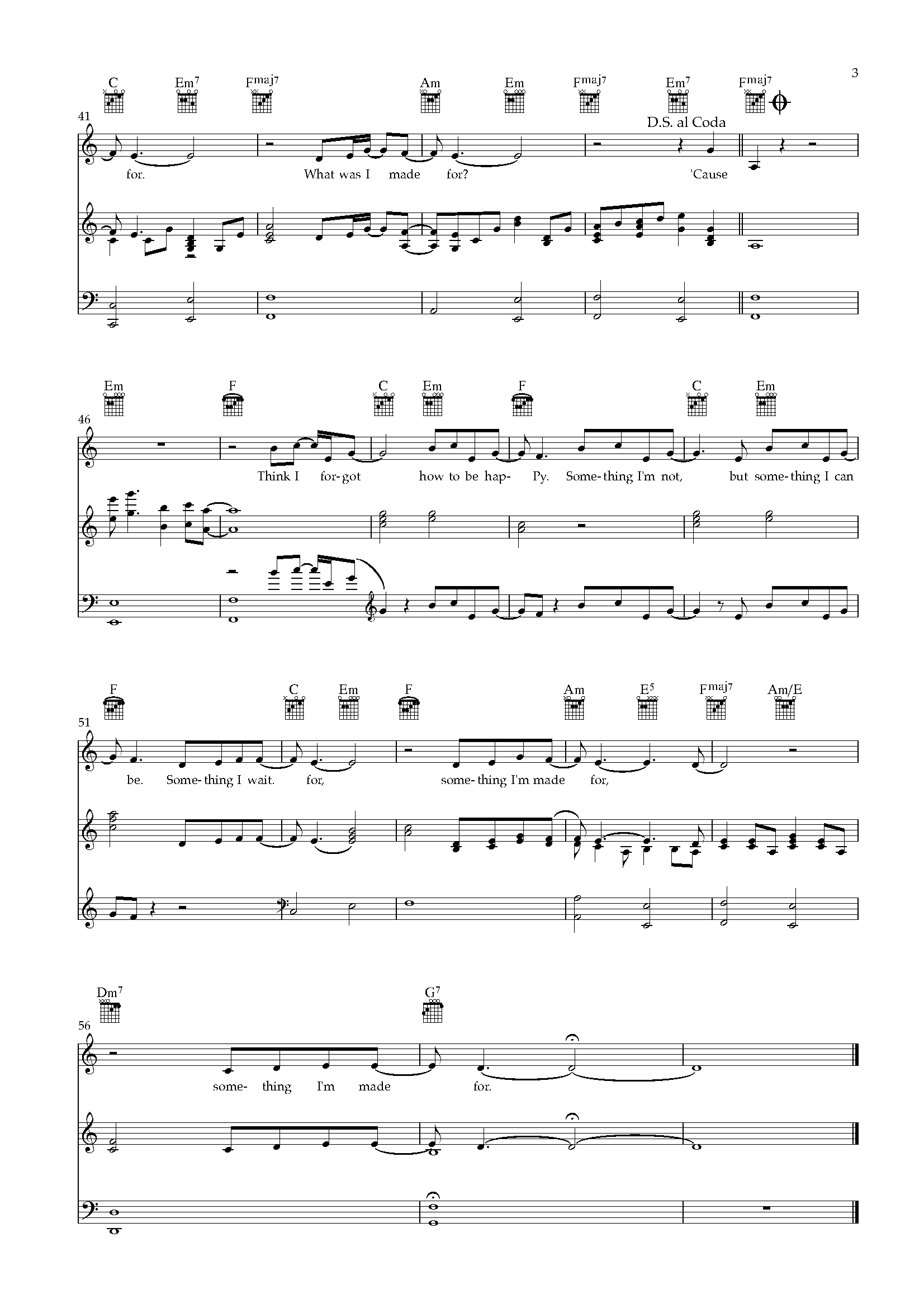 What Was I Made For_PianoPDF – Page_3 What Was I Made For Piano Sheet Music PDF