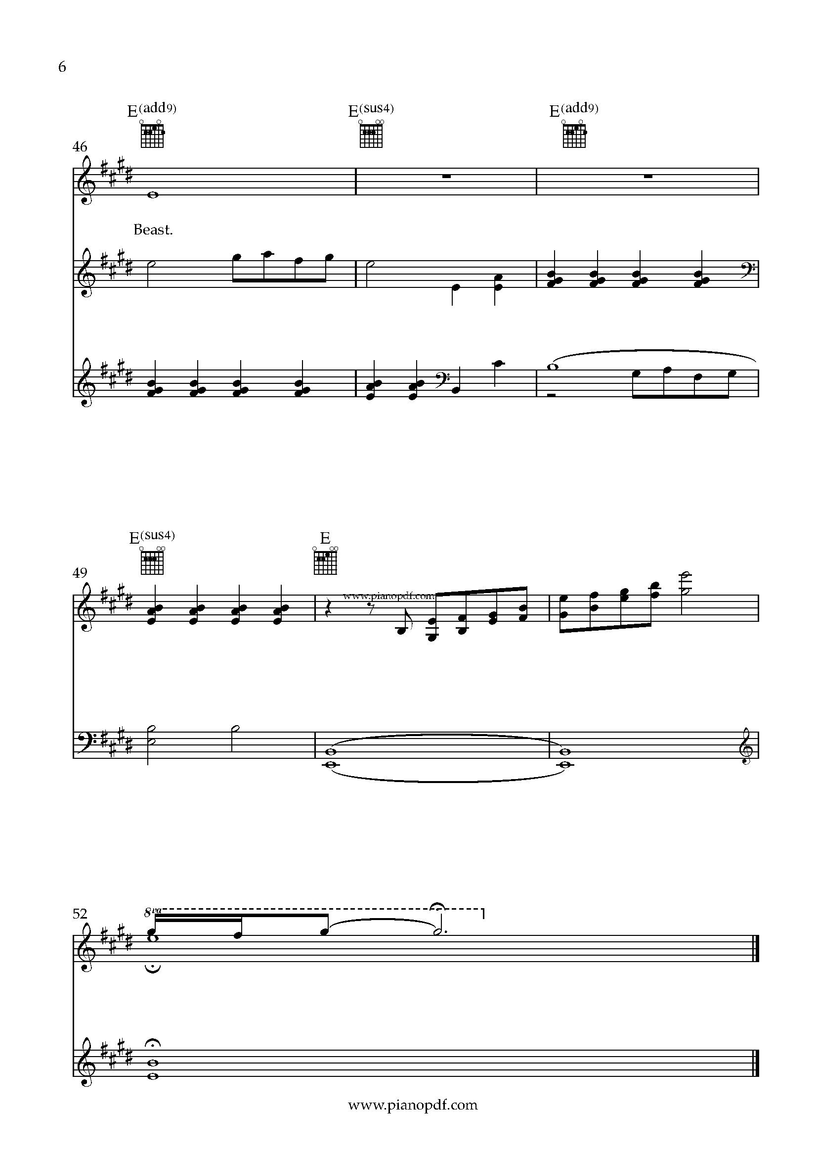 Beauty And The Beast_PianoPDF_Page_6 Beauty And The Beast Piano Sheet Music PDF