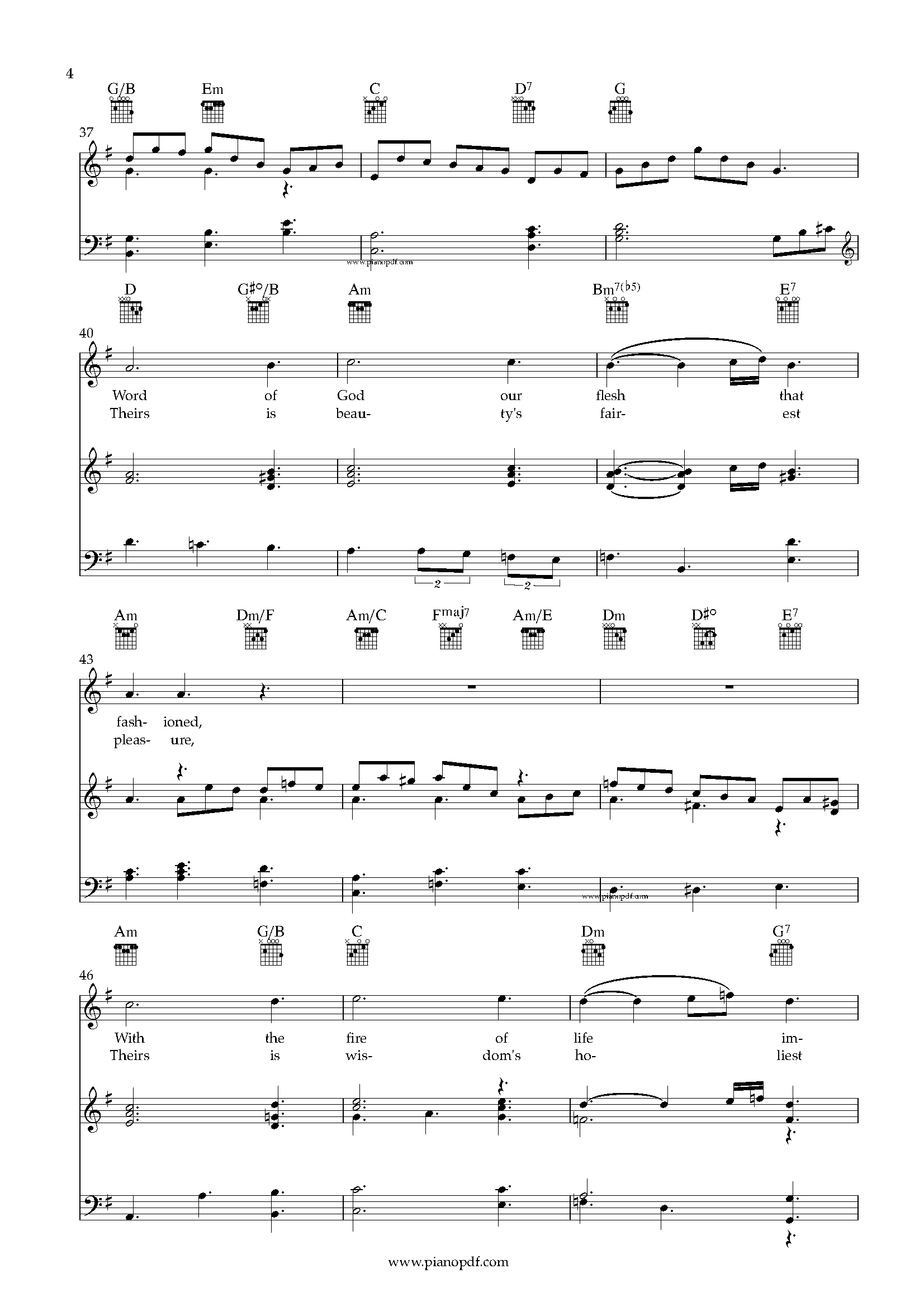 Jesu, Joy Of Man’s Desiring_PianoPDF_Page_4 Jesu, Joy Of Man's Desiring Piano Sheet Music PDF