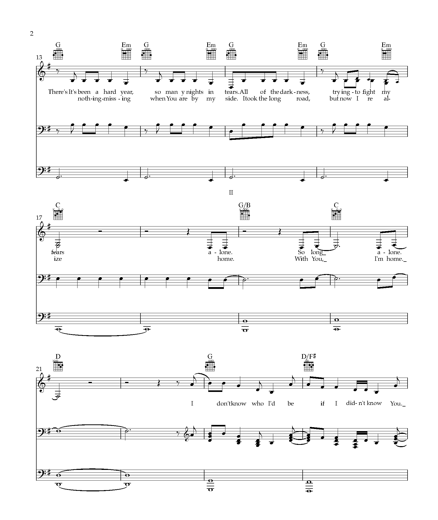 Thank God I Do Piano Sheet Music PDF