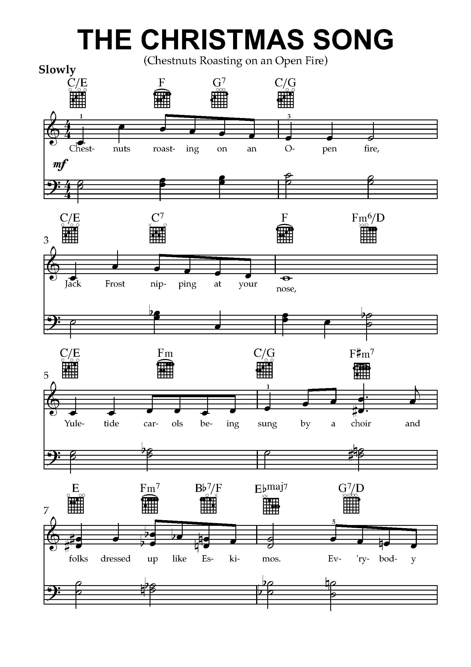 The Christmas Song_PianoPDF_Page_1 The Christmas Song Piano Sheet Music PDF