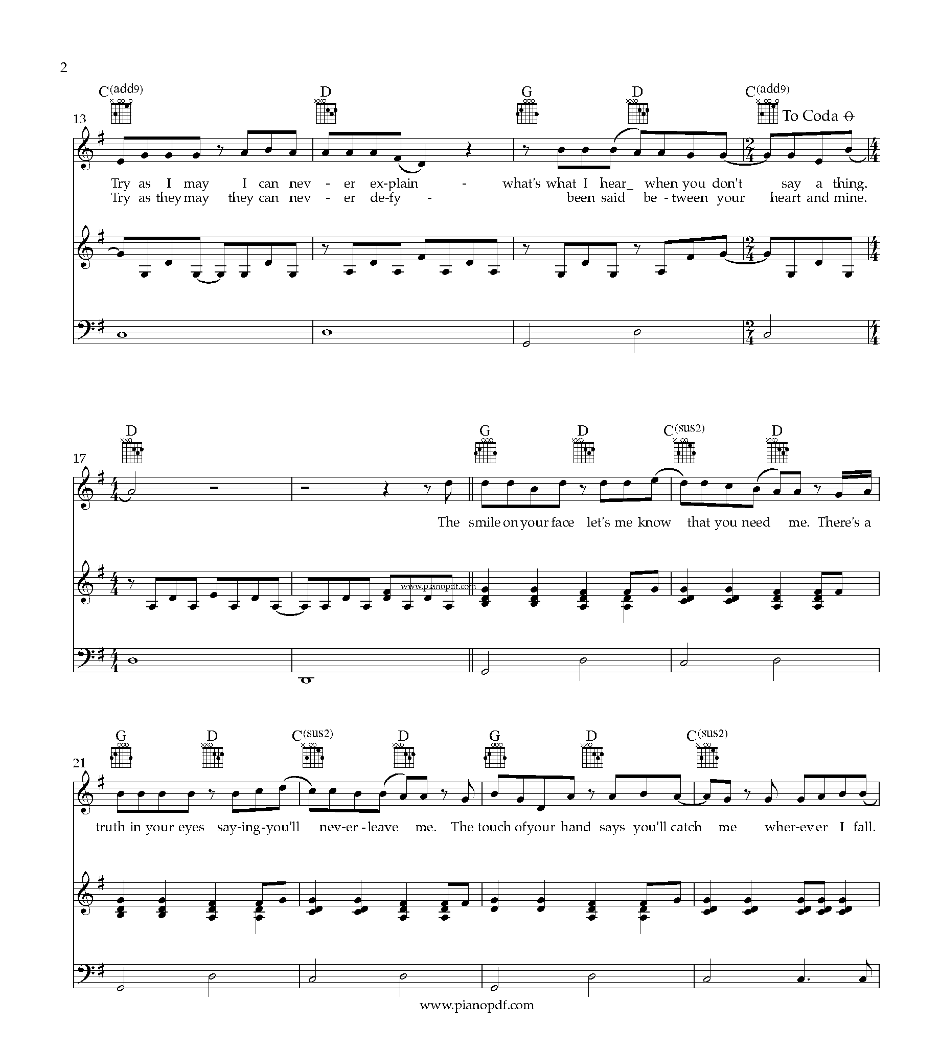 When You Say Nothing At All_PianoPDF_Page_2 When You Say Nothing At All Piano Sheet Music PDF