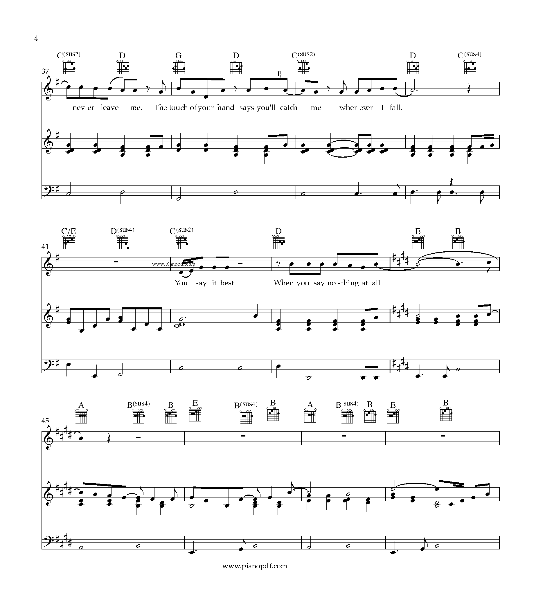 When You Say Nothing At All_PianoPDF_Page_4 When You Say Nothing At All Piano Sheet Music PDF
